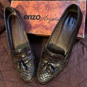 LEATHER LOAFERS WITH TASSEL BY ENZO ANGIOLINI